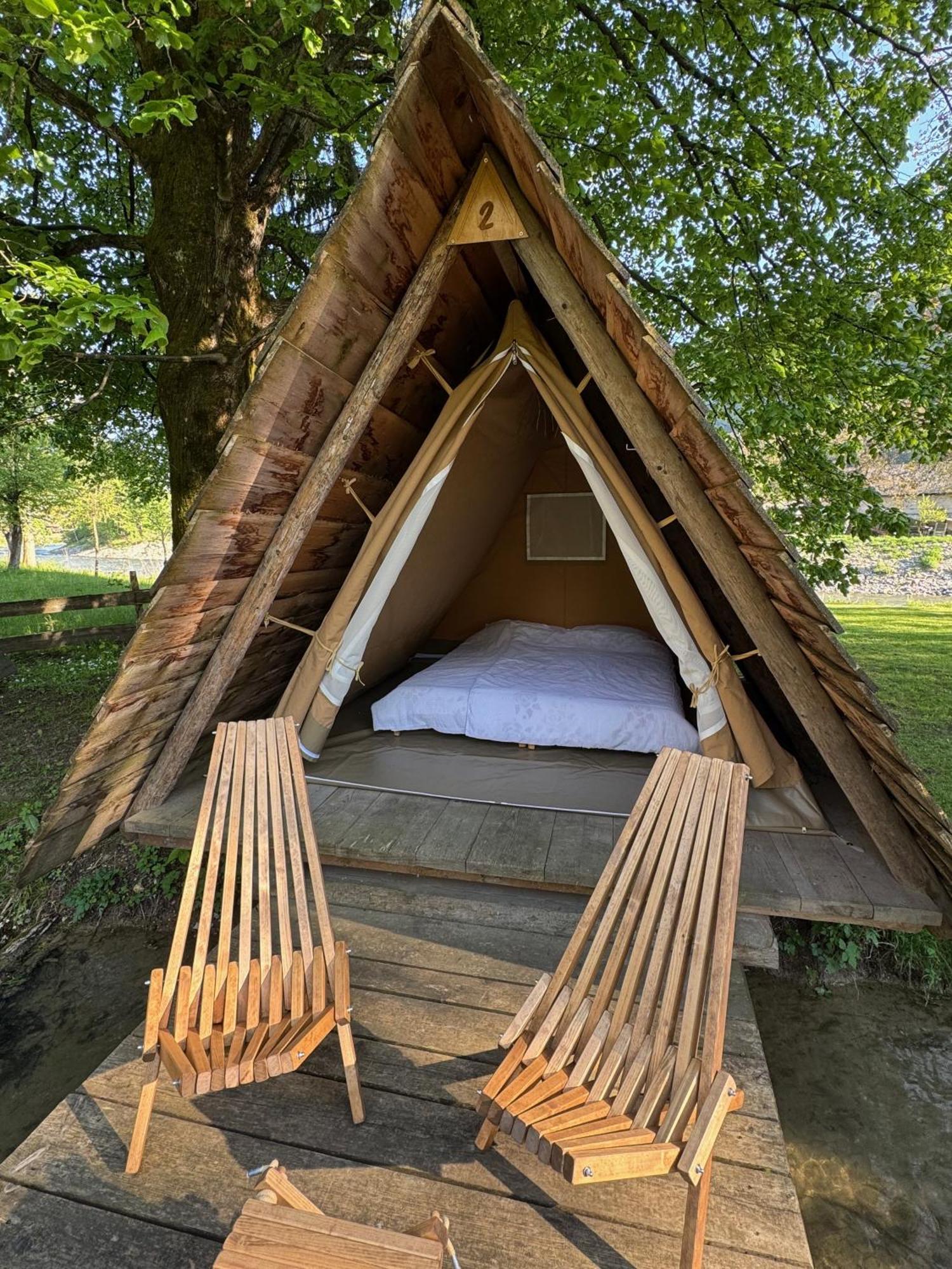 Kamp Na Otoku - Ljubno Ob Savinji Hotel ภายนอก รูปภาพ